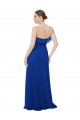 A-Line Strapless Soft Chiffon Long Royal Blue Bridesmaid Dress Sydney