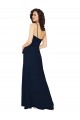 A-Line V-Neck Chiffon Long Dark Navy Bridesmaid Dress / Formal Dress Sydney