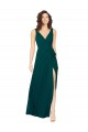 A-Line V-Neck Chiffon Long Hunter Bridesmaid Dress / Evening Gowns Sydney