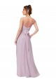 A-Line Sweetheart Soft Chiffon Long Pink Glow Bridesmaid Dress Sydney