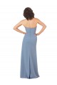 Sheath Strapless Soft Chiffon Long Burgundy Bridesmaid Dress Sydney