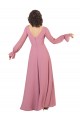 A-Line V-Neck Soft Chiffon Long Sea Glass Formal Dress / Bridesmaid Dress Sydney
