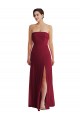 A-Line Strapless Soft Chiffon Long Burgundy Formal Evening Gown / Bridesmaid Dress Sydney
