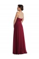A-Line Strapless Soft Chiffon Long Burgundy Formal Evening Gown / Bridesmaid Dress Sydney