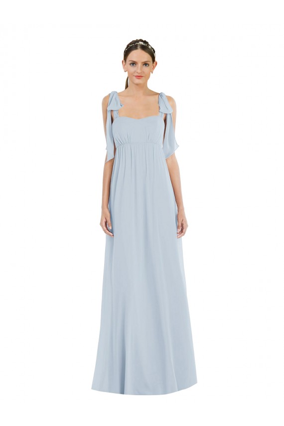 A-Line Sweetheart Soft Chiffon Long Sea Glass Semi Formal Evening Dress / Bridesmaid Dress Sydney