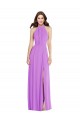 A-Line Halter Neck Soft Chiffon Long Violet Formal Evening Gown / Bridesmaid Dress Sydney