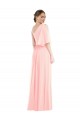 A-Line One Shoulder Soft Chiffon Long Pink Semi Formal Evening Dress / Bridesmaid Dress Sydney