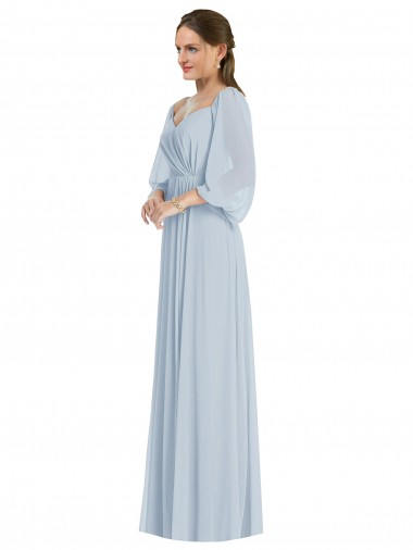 A-Line Sweetheart Soft Chiffon Long Sea Glass Formal Evening Gown / Bridesmaid Dress Sydney