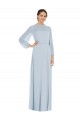 A-Line Strapless Soft Chiffon Long Sea Glass Formal Evening Gown / Bridesmaid Dress Sydney