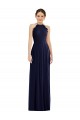 A-Line Halter Neck Soft Chiffon Long Dark Navy Semi Formal Evening Dress / Bridesmaid Dress Sydney