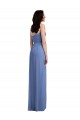 A-Line Spaghetti Straps Soft Chiffon Long Windsor Blue Semi Formal Evening Dress / Bridesmaid Dress Sydney