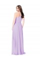 A-Line V-Neck Soft Chiffon Long Saffron Formal Dress / Bridesmaid Dress Sydney