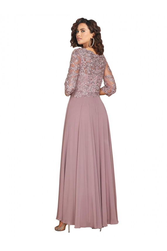 A-Line V-Neck Soft Chiffon Long Prom Dress / Bridesmaid Dress Sydney