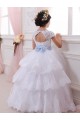 Ball Gown Sweetheart Tulle & Lace Chapel Train Ivory Flower Girl Dresses Sydney