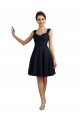 A-Line Sweetheart Lace Knee Length Dark Navy Bridesmaid Dress Sydney