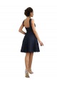 A-Line Sweetheart Lace Knee Length Dark Navy Bridesmaid Dress Sydney