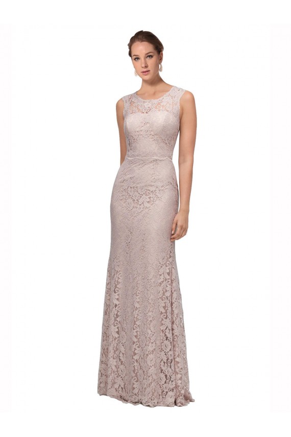 Mermaid Scoop Neck Lace Long Prom Dress / Bridesmaid Dress Sydney