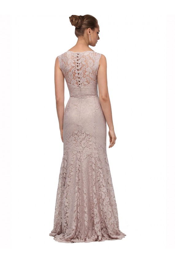 Mermaid Scoop Neck Lace Long Prom Dress / Bridesmaid Dress Sydney