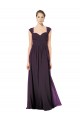 A-Line Sweetheart Soft Chiffon & Lace Long Grape Formal Dress / Bridesmaid Dress Sydney