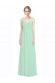A-Line Sweetheart Soft Chiffon & Lace Long Mint Green Bridesmaid Dress Sydney