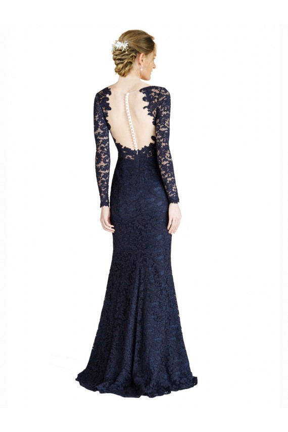 Mermaid Sweetheart Lace Long Dark Navy Prom Dress / Bridesmaid Dress Sydney
