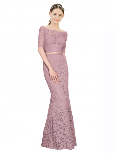 Mermaid Off the Shoulder Lace Long Prom Dress / Bridesmaid Dress Sydney