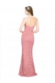 Mermaid Strapless Lace Long Salmon Formal Dress / Bridesmaid Dress Sydney