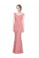 Mermaid Strapless Lace Long Salmon Prom Dress / Bridesmaid Dress Sydney