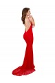 Mermaid High Neck Lace Long Red Formal Evening Gown / Prom Dress / Bridesmaid Dress Sydney