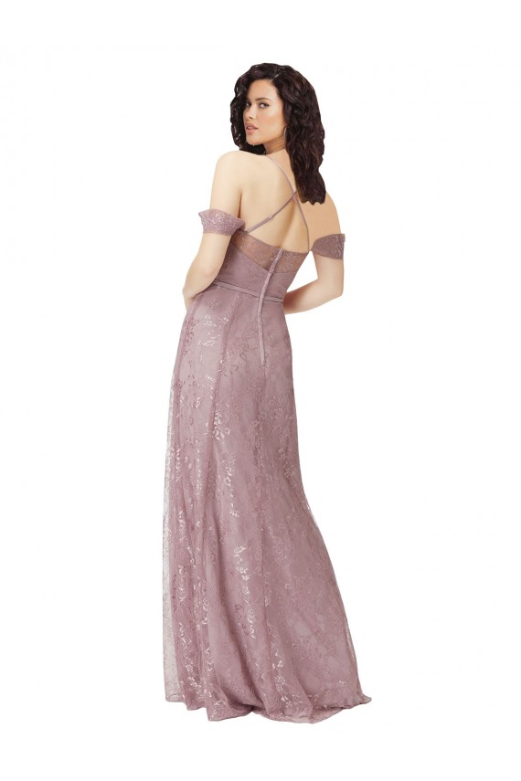 A-Line Sweetheart Lace Long Bridesmaid Dress Sydney