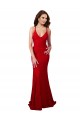 Mermaid V-Neck Lace Long Red Formal Evening Gown / Prom Dress / Bridesmaid Dress Sydney