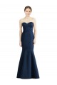 Mermaid Sweetheart Satin Long Floor Length Dark Navy Bridesmaid Dress Sydney