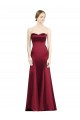 Mermaid Sweetheart Satin Long Burgundy Bridesmaid Dress Sydney