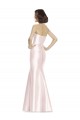 Mermaid Strapless Satin Long Pink Bridesmaid Dress Sydney