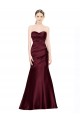 Mermaid Sweetheart Satin Long Burgundy Formal Evening Gown / Prom Dress / Bridesmaid Dress Sydney