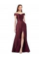A-Line Strapless Satin Long Burgundy Gold Black Tie Evening Gown / Prom Dress / Bridesmaid Dress Sydney