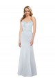 Sheath Strapless Satin Long Light Sky Blue Formal Evening Gown / Prom Dress / Bridesmaid Dress Sydney