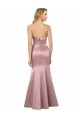 Sheath Strapless Satin Long Light Sky Blue Formal Evening Gown / Prom Dress / Bridesmaid Dress Sydney