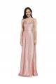 Sheath V-Neck Sequin Long Rose Gold Formal Evening Gown / Prom Dress / Bridesmaid Dress Sydney