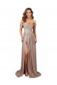 A-Line Strapless Sequin Long Champagne Formal Evening Gown / Prom Dress / Bridesmaid Dress Sydney