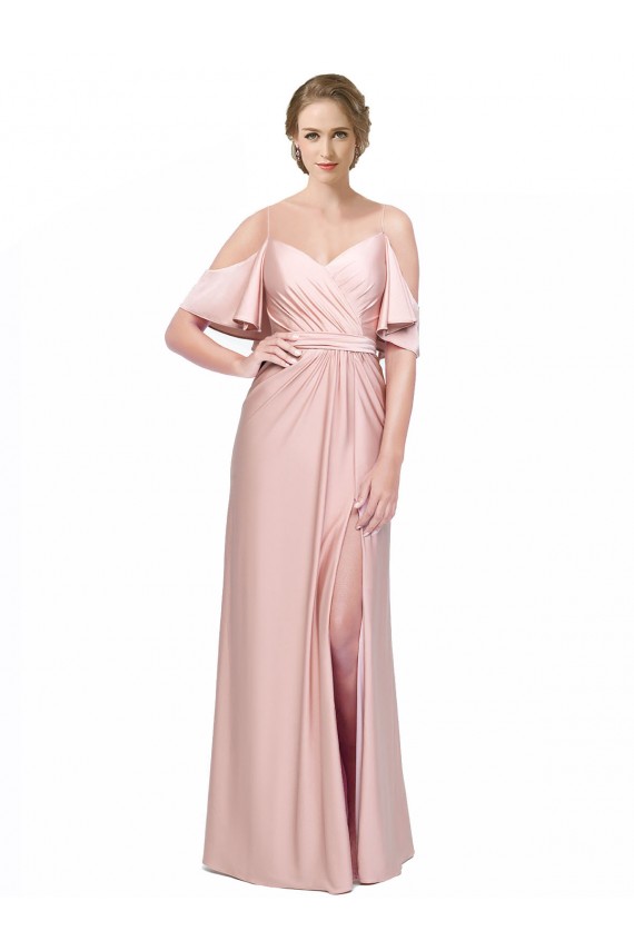 Sheath Off the Shoulder Silk like Satin Long Formal Evening Gown / Prom Dress / Bridesmaid Dress Sydney