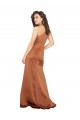 A-Line One Shoulder Silk like Satin Long Orange Formal Evening Gown / Prom Dress / Bridesmaid Dress Sydney