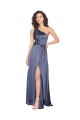 A-Line One Shoulder Silk like Satin Long Dusk Formal Evening Gown / Prom Dress / Bridesmaid Dress Sydney