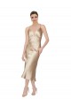 A-Line V-Neck Silk like Satin Midi Length Formal Evening Gown / Prom Dress / Bridesmaid Dress Sydney