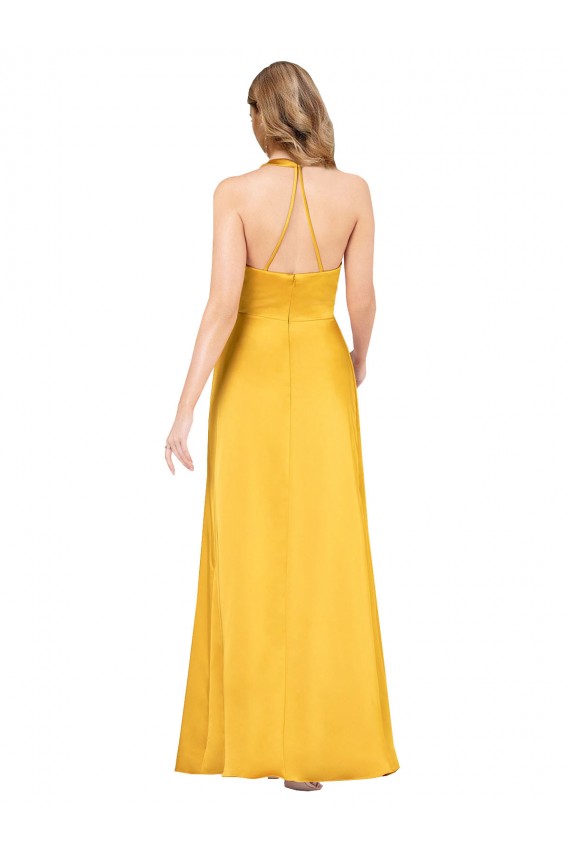 A-Line V-Neck Silk like Satin Long Formal Evening Gown / Prom Dress / Bridesmaid Dress Sydney
