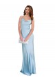 Sheath Cowl Neck Silk like Satin Long Light Sky Blue Formal Evening Gown / Prom Dress / Bridesmaid Dress Sydney