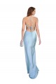 Sheath Cowl Neck Silk like Satin Long Light Sky Blue Formal Evening Gown / Prom Dress / Bridesmaid Dress Sydney