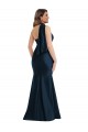 Mermaid Halter Neck Silk like Satin Long Dark Navy Formal Plus Size Evening Gown / Prom Dress / Bridesmaid Dress Sydney