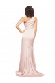 Sheath One Shoulder Silk like Satin Long Pink Black Tie Evening Gown / Prom Dress / Bridesmaid Dress Sydney