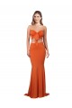 Mermaid Strapless Spandex Long Orange Formal Evening Gown / Prom Dress / Bridesmaid Dress Sydney